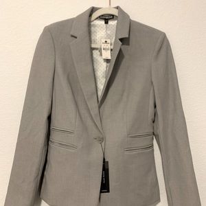 Express grey suit blazer